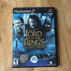 Sony PlayStation 2 The Lord of the Rings: The Two Towers - Blue Cover
